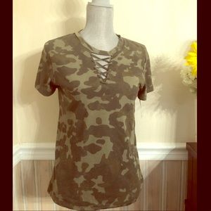 Camouflage Fitted T-Shirt